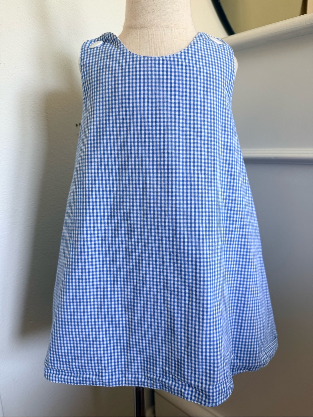 Lolly Wolly Doodle Girls 4-5Y Blue Pink Gingham Ruffle Bloomer Set